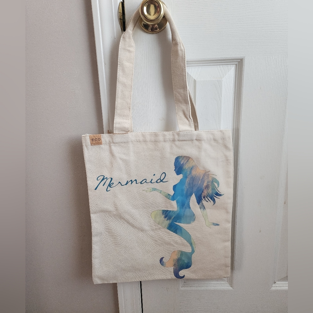 Mermaid Canvas Tote Bag